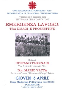 emergenza lavoro - Tassinari